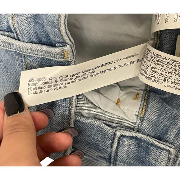 Massimo Dutti Women Jeans EU 36 US 4 Blue Cropped Mid Rise Slim Fit 5060/817 NWT - Picture 12 of 16